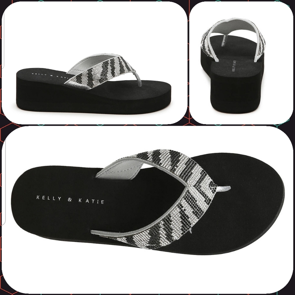 Kelly & Katie - Aria Wedge Flip flop.